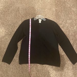 LL Bean cashmere sweater. Full zip